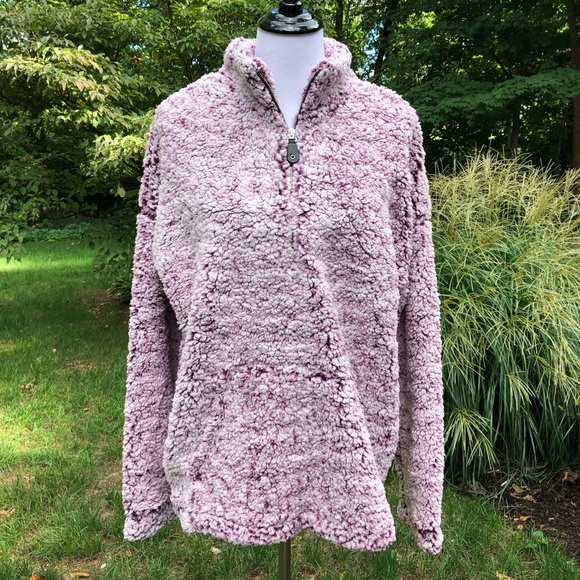 ❗️LAST❗️Sherpa Pullover in Plum - Picture 2 of 8